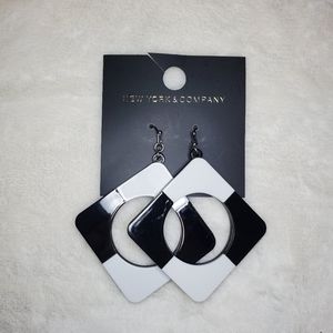 NY&C Geometric Dangle Earrings